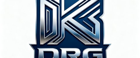 DRG电子竞技俱乐部官方logo，深蓝配色，KPL赛场上的技术流代表