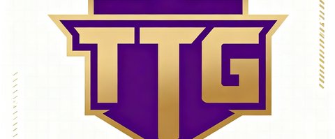 TTG电子竞技俱乐部官方logo，紫金配色，广州TTG战队标识